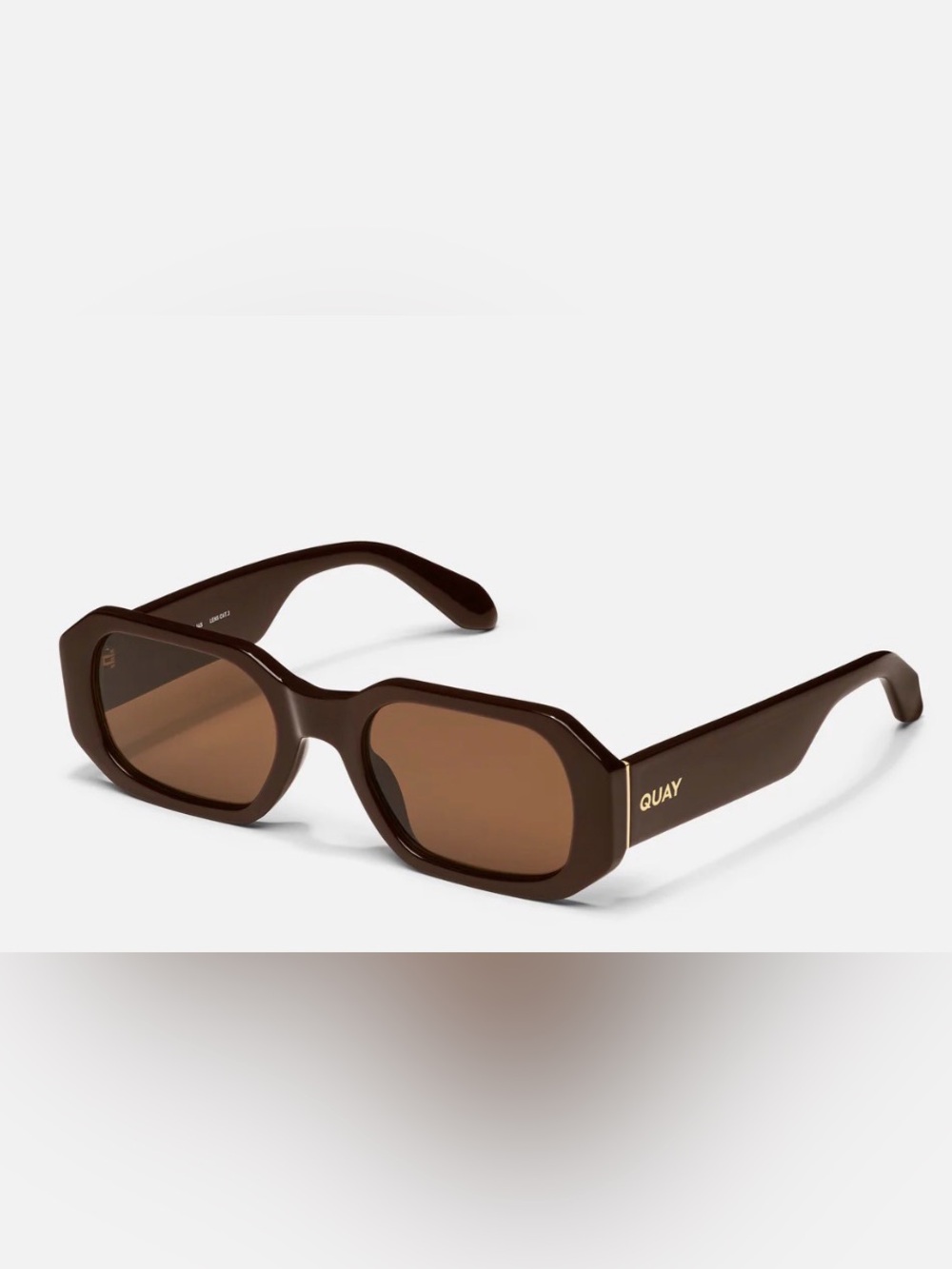 Quay Australia HYPED UP Brown Sunglasses, BRAND NEW